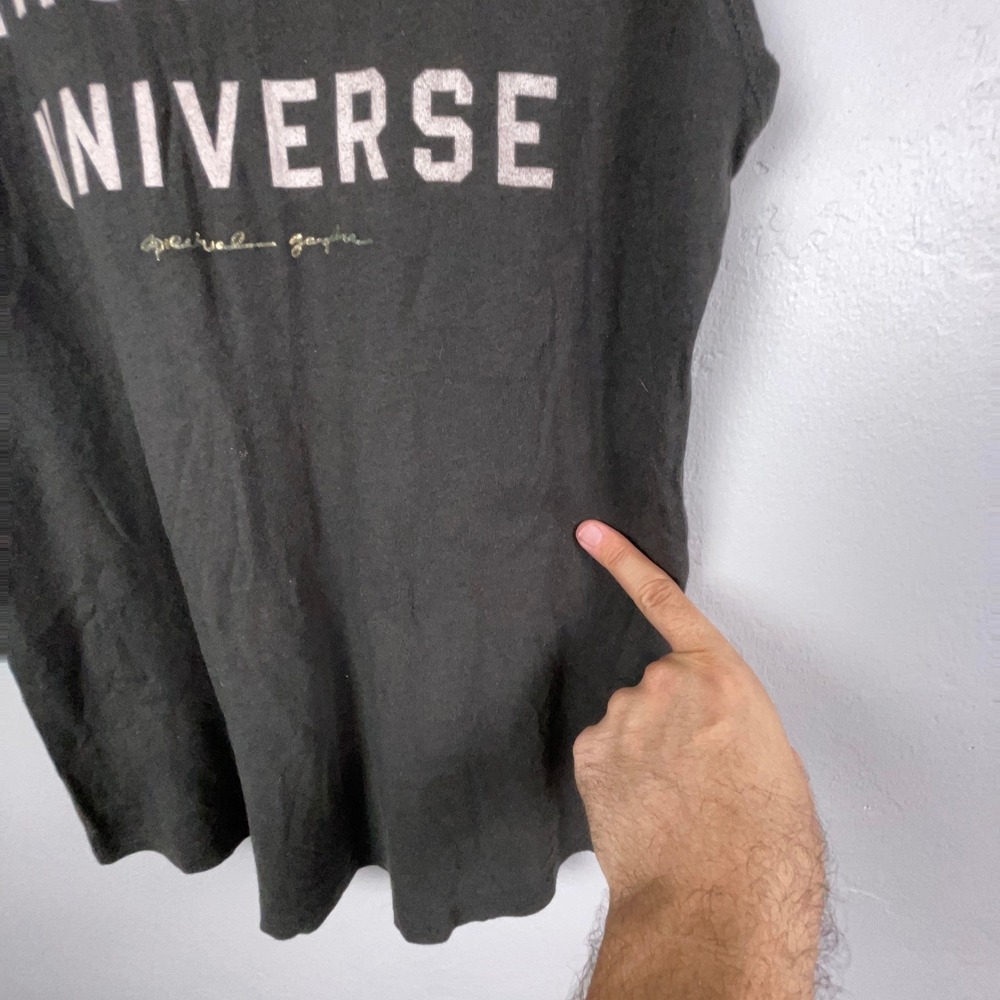 Spiritual Gangster Tank Top Women Small Black Trust The Universe Graphic Modal - Picture 4 of 9